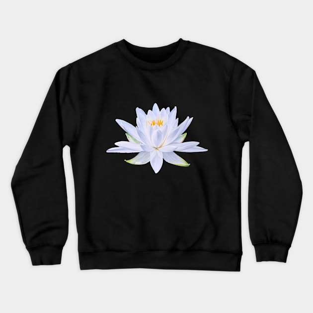 My Ghost - waterlily blossom Crewneck Sweatshirt by EmilyBickell